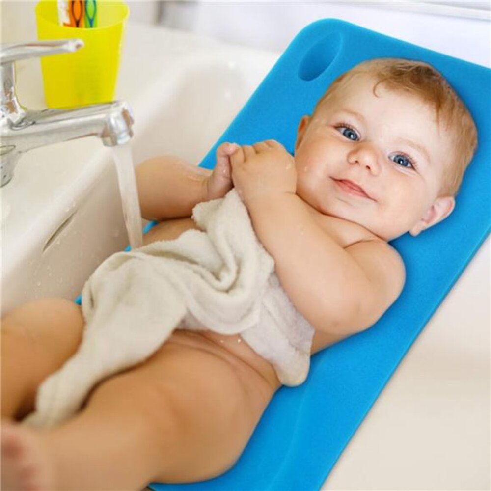 Baby Bath Sponge Soft Infant Bath Mat Newborn Cushion Odor Free